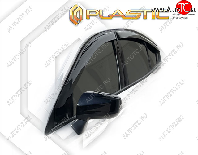 2 159 р. Дефлектора окон (правый руль) CA-Plastic Subaru Impreza GK седан дорестайлинг (2016-2020) (Classic полупрозрачный)  с доставкой в г. Майкоп