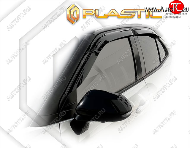 1 959 р. Дефлектор окон CA-Plastic  Toyota Yaris Cross  XP210 (2020-2023) дорестайлинг (Classic полупрозрачный)  с доставкой в г. Майкоп