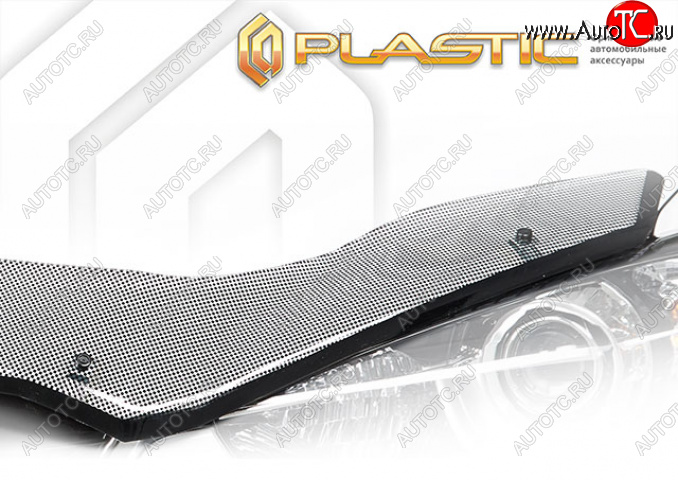 2 599 р. Дефлектор капота (exclusive) (РФ) CA-Plastic  Geely Emgrand  SS11 (2021-2025) (Шелкография черная)  с доставкой в г. Майкоп