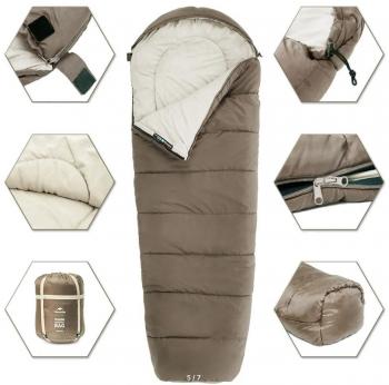 4 729 р. Мешок спальный Naturehike Mummy MJ600, 210х80 см, (правый) (ТК: -5C), коричневый  cnk2300sd014-dbr  с доставкой в г. Майкоп. Увеличить фотографию 2