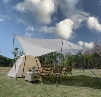 17 479 р. Палатка Naturehike Ango 3-местная, быстросборная, бежевая, со стойками  cnk2300zp014-3vv  с доставкой в г. Майкоп. Увеличить фотографию 3