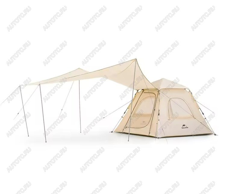 17 479 р. Палатка Naturehike Ango 3-местная, быстросборная, бежевая, со стойками  cnk2300zp014-3vv  с доставкой в г. Майкоп