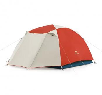 11 449 р. Палатка Naturehike Cloud-Creek PRO, 2-местная, бежево-красная  cnk2300zp024-2rpro  с доставкой в г. Майкоп. Увеличить фотографию 1
