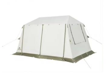 56 329 р. Палатка Naturehike Village 8.5 AIR 4-местная, надувной каркас, бело-коричневая  cnk2300zp019-br  с доставкой в г. Майкоп. Увеличить фотографию 5