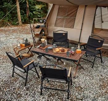 13 699 р. Стол туристический Naturehike складной, 125х60х45 см, с Х-образными ножками, коричневый  cnh23ju16001-lbr  с доставкой в г. Майкоп. Увеличить фотографию 4