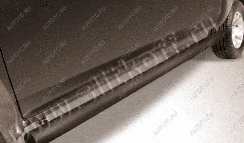 10 449 р. Защита порогов d 42 труба Slitkoff  Chery Tiggo 7 PRO (2019-2025) (нержавейка с полимерным покрытием в цвет черный)  с доставкой в г. Майкоп