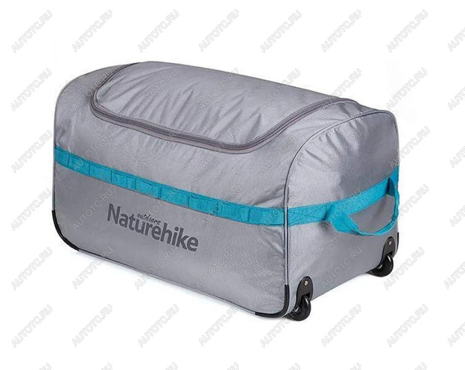 3 329 р. Сумка дорожная Naturehike А027, с колесами,110 л., серая  nh18x027-l-lg  с доставкой в г. Майкоп