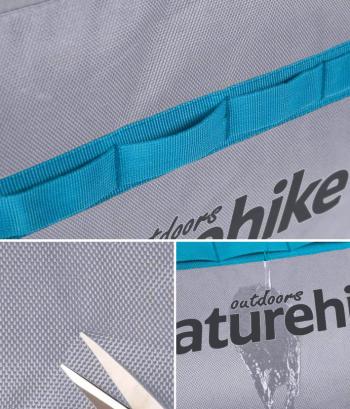 3 329 р. Сумка дорожная Naturehike А027, с колесами,110 л., серая  nh18x027-l-lg  с доставкой в г. Майкоп. Увеличить фотографию 9