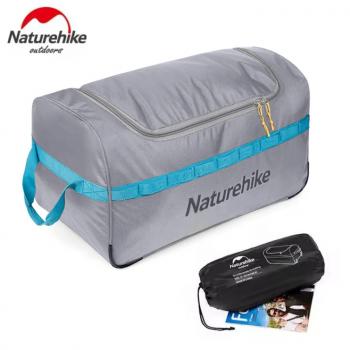 3 329 р. Сумка дорожная Naturehike А027, с колесами,110 л., серая  nh18x027-l-lg  с доставкой в г. Майкоп. Увеличить фотографию 3