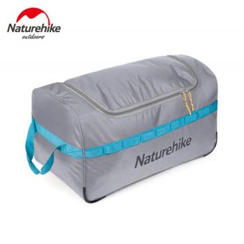 3 329 р. Сумка дорожная Naturehike А027, с колесами,110 л., серая  nh18x027-l-lg  с доставкой в г. Майкоп. Увеличить фотографию 2