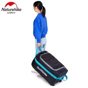3 329 р. Сумка дорожная Naturehike А027, с колесами,110 л., черная  nh18x027-l-lb  с доставкой в г. Майкоп. Увеличить фотографию 4