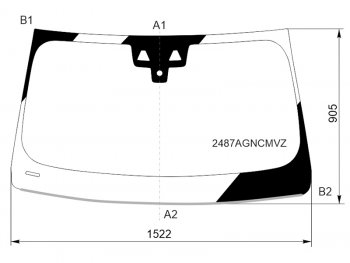 10 799 р. Стекло лобовое (Две камеры Датчик дождя Молдинг) BMW X3 17- FUYAO 2487AGNCMVZ  с доставкой в г. Майкоп. Увеличить фотографию 1