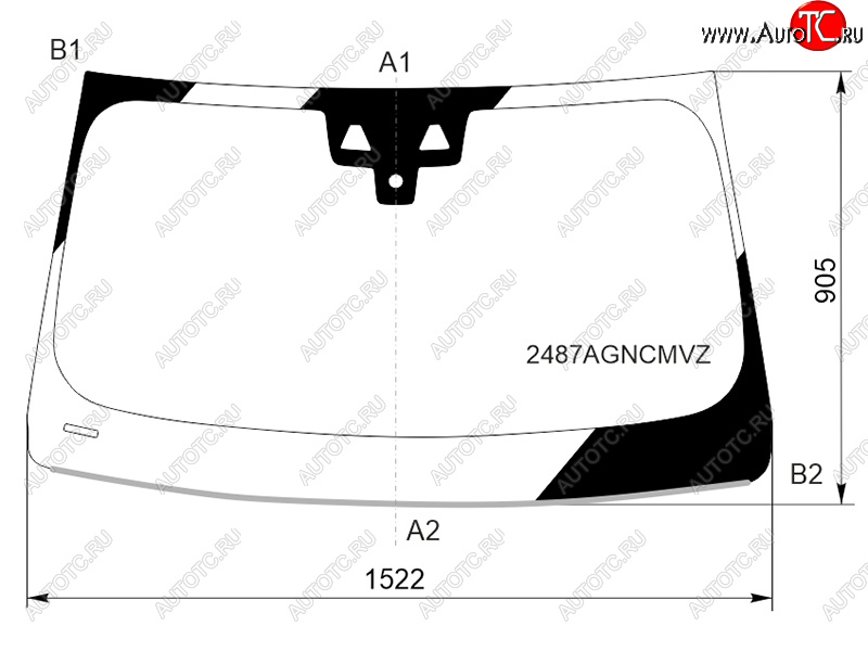 10 799 р. Стекло лобовое (Две камеры Датчик дождя Молдинг) BMW X3 17- FUYAO 2487AGNCMVZ  с доставкой в г. Майкоп