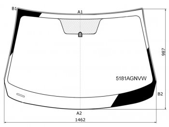 7 699 р. Стекло лобовое (Молдинг) Mazda 3 13-19  Axela 13-19 FUYAO 5181AGNVW  с доставкой в г. Майкоп. Увеличить фотографию 1