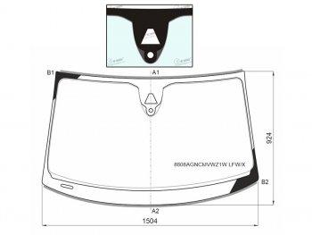 11 299 р. Стекло лобовое (Камера Датчик дождя Молдинг SPORTBACK) Audi A7 14-18 XYG 8608AGNCMVWZ1W LFW/X  с доставкой в г. Майкоп. Увеличить фотографию 1