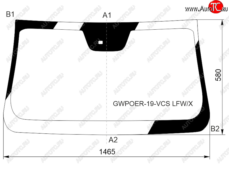 10 899 р. Стекло лобовое (Датчик дождя 4D PICK UP) Great Wall Poer 21- XYG GWPOER-19-VCS LFW/X  с доставкой в г. Майкоп