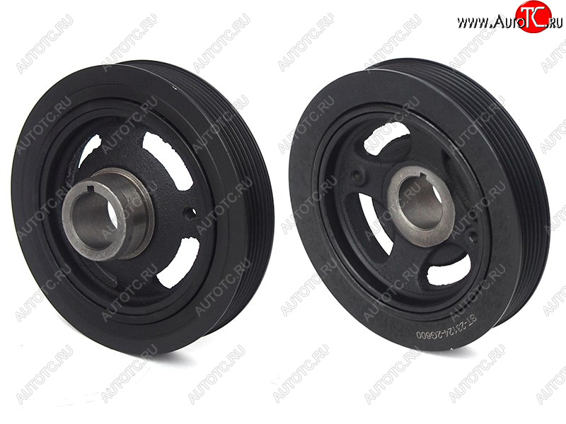 4 099 р. Шкив коленвала HYUNDAI SANTA FE 06-12AZERA 06-11IX35TUCSON 10MY 09-SONATA NF 05-10KIA CERATO II SAT ST-23124-2G600  с доставкой в г. Майкоп