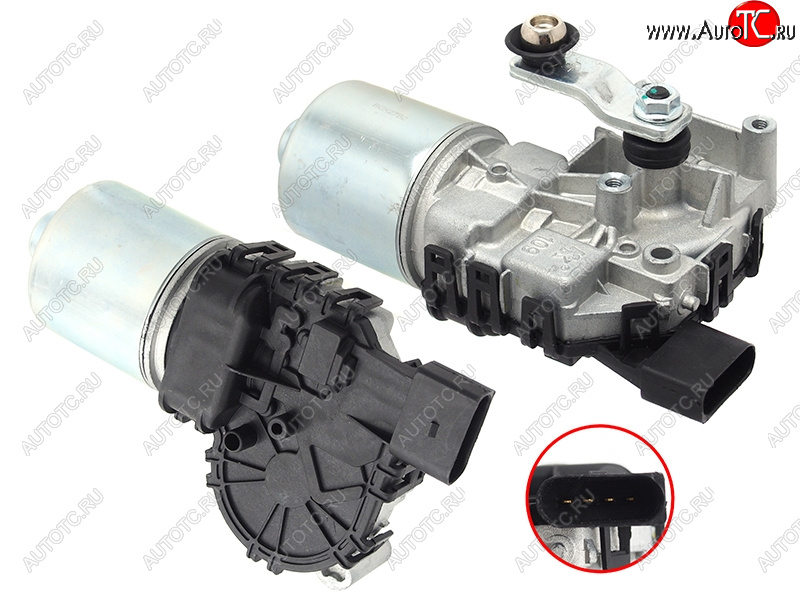 3 399 р. Мотор трапеции стеклоочистителя SKODA RAPID 13-2020-FABIA 15-VW POLO20-SEAT TOLEDO 13-19 SAT ST-299-0013  с доставкой в г. Майкоп