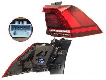 Фонарь задний правый (LED) SAT Volkswagen Tiguan  Mk2 (2016-2020) дорестайлинг