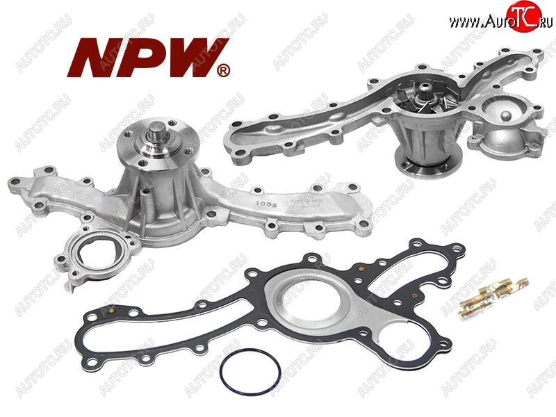 5 549 р. Насос водяного охлаждения TOYOTA 1GRFE 02- (с прокладкой) NPW T-156  с доставкой в г. Майкоп