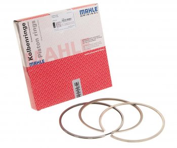 2 199 р. Кольца поршневые MERCEDES (OM422441442446447) d=128.00 (на 1 поршень) MAHLE MAHLE 00376n0  с доставкой в г. Майкоп. Увеличить фотографию 1