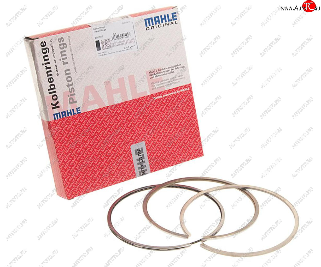 2 199 р. Кольца поршневые MERCEDES (OM422441442446447) d=128.00 (на 1 поршень) MAHLE MAHLE 00376n0  с доставкой в г. Майкоп