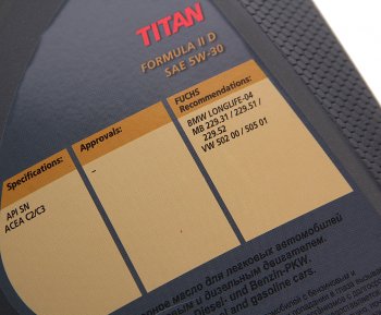 4 999 р. Масло моторное TITAN Formula II D 5W30 синт.4л FUCHS FUCHS 0059991003  с доставкой в г. Майкоп. Увеличить фотографию 2