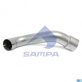 3 499 р. Труба глушителя промежуточная MERCEDES Axor SAMPA SAMPA 010.2284  с доставкой в г. Майкоп. Увеличить фотографию 1