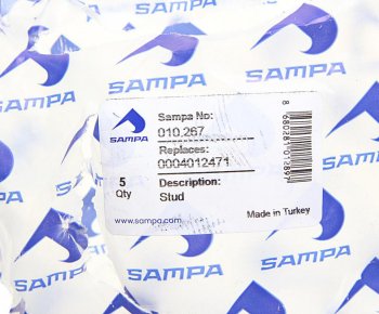 265 р. Шпилька колеса MAN MERCEDES (M22х1.5х81) SAMPA SAMPA 010.267  с доставкой в г. Майкоп. Увеличить фотографию 2