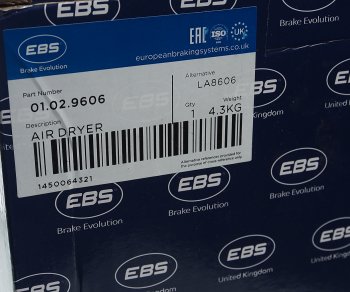 15 099 р. Осушитель воздуха IVECO EuroStar дв.CURSOR (10.5-13Bar,с регул.,с нагрев.) EBS EBS 01029606  с доставкой в г. Майкоп. Увеличить фотографию 6