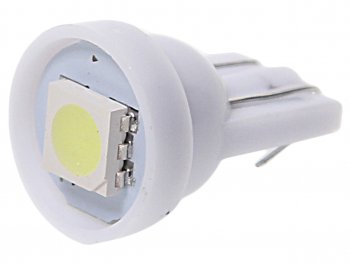 14 р. Лампа светодиодная 12V W5W T10 W2.1x9.5d 1 SMD 5050 White MEGA ELECTRIC MEGA ELECTRIC 010411w  с доставкой в г. Майкоп. Увеличить фотографию 1