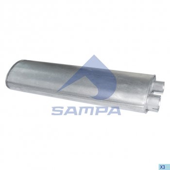 10 399 р. Глушитель MERCEDES 811-1514 овальный SAMPA SAMPA 010.462  с доставкой в г. Майкоп. Увеличить фотографию 1