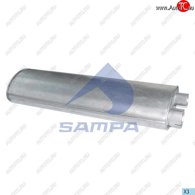 10 399 р. Глушитель MERCEDES 811-1514 овальный SAMPA SAMPA 010.462  с доставкой в г. Майкоп