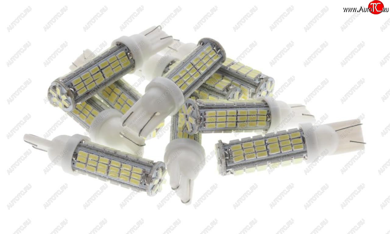 76 р. Лампа светодиодная 12V W5W T10 W2.1x9.5d 6000K 78 SMD 3258 White MEGA ELECTRIC MEGA ELECTRIC 010878w  с доставкой в г. Майкоп