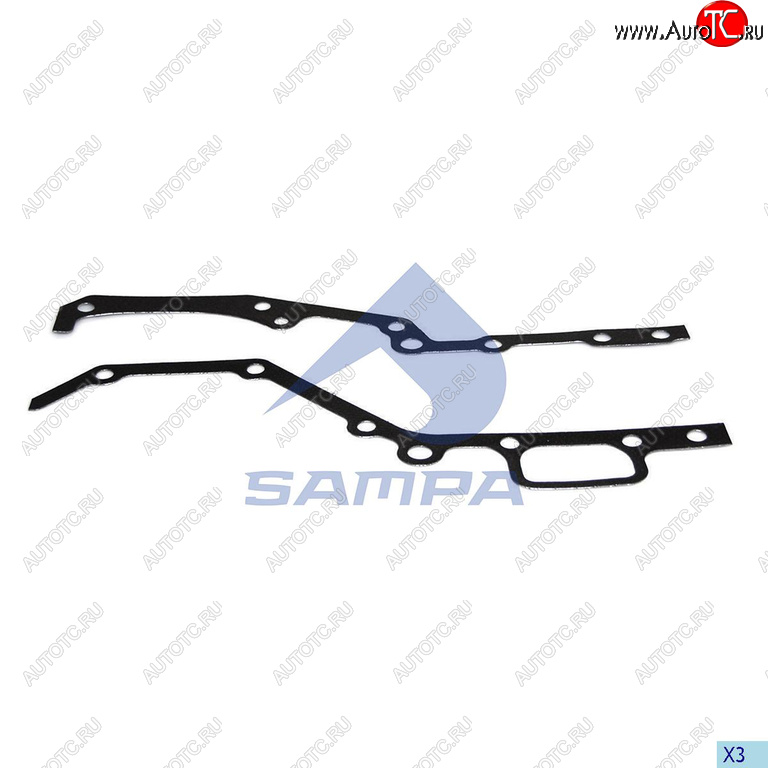 389 р. Прокладка MERCEDES дв.OM501,502,A,LA крышки двигателя задней SAMPA SAMPA 010.879  с доставкой в г. Майкоп