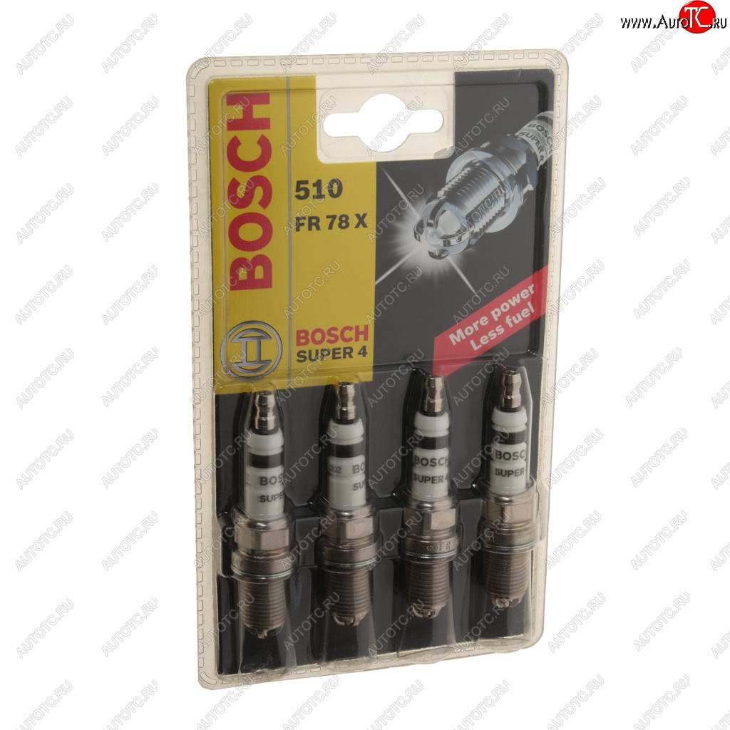2 099 р. Свеча зажигания FR78X SUPER-4 комплект BOSCH BOSCH 0242232802  с доставкой в г. Майкоп