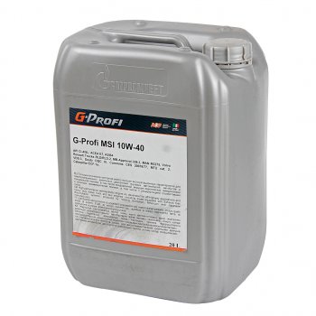 8 299 р. Масло дизельное G-PROFI MSI CI-4E5 10W40 псинт.20л G-ENERGY GAZPROMNEFT 0253140107  с доставкой в г. Майкоп. Увеличить фотографию 1
