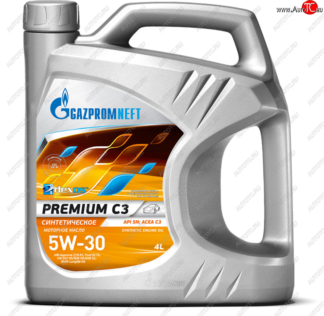 2 579 р. Масло моторное Premium C3SN 5W30 синт.4л GAZPROMNEFT GAZPROMNEFT 0253142230  с доставкой в г. Майкоп