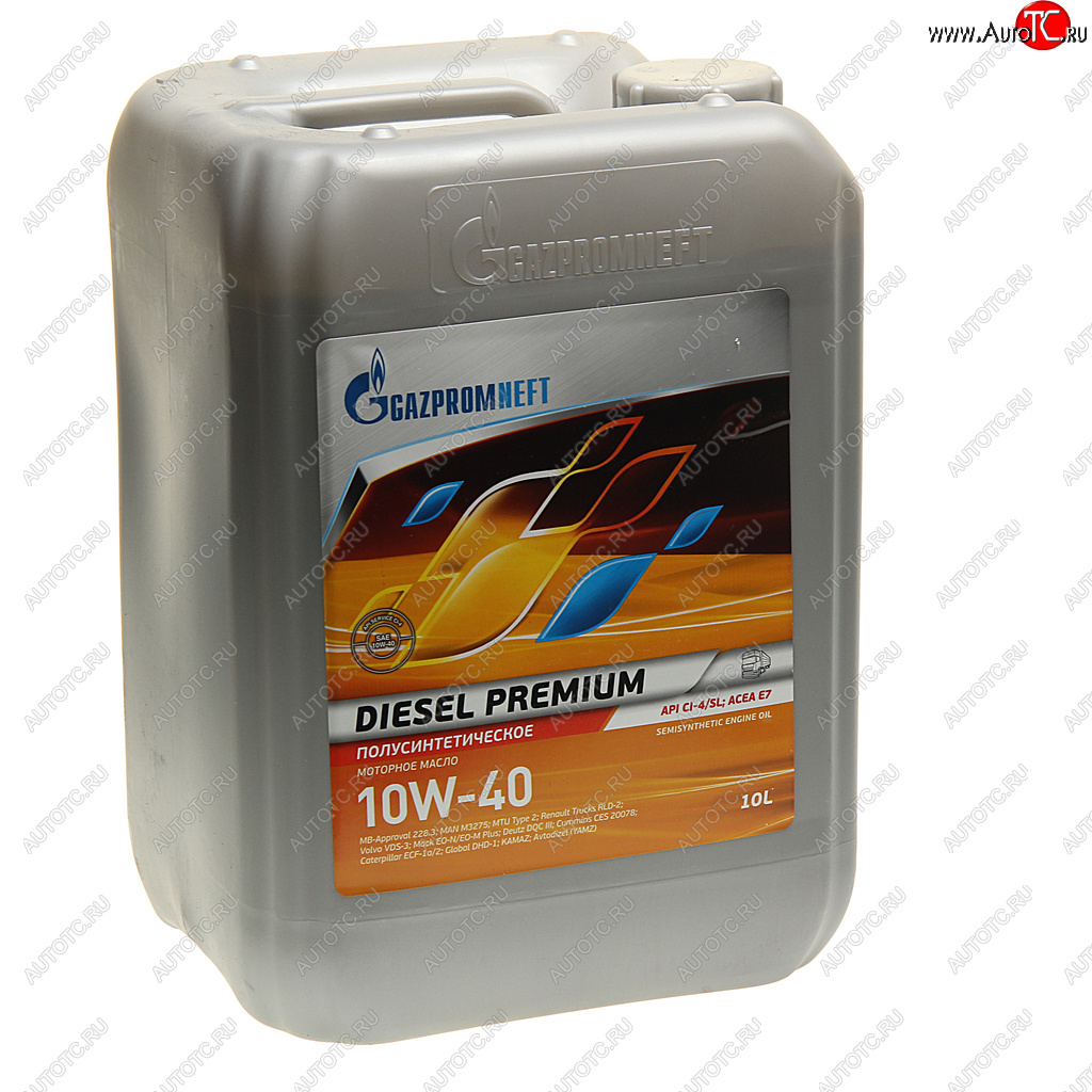 4 199 р. Масло дизельное DIESEL PREMIUM CI-4SLE7E5 10W40 псинт.10л9.23кг GAZPROMNEFT GAZPROMNEFT 0253142307  с доставкой в г. Майкоп