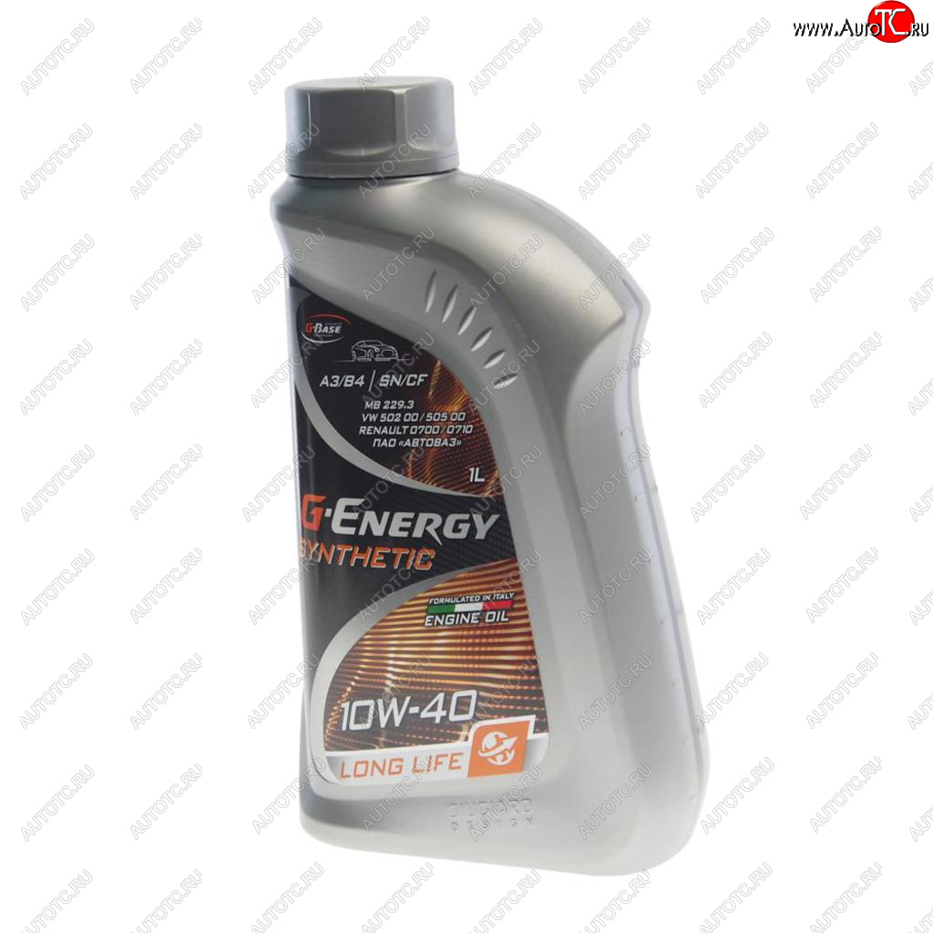 599 р. Масло моторное Synthetic Long Life SNCFA3B4 10W40 синт.1л G-ENERGY GAZPROMNEFT 0253142394  с доставкой в г. Майкоп