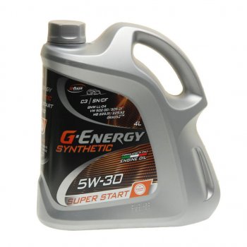 2 499 р. Масло моторное Synthetic Super Start SPC2C3 5W30 синт.4л G-ENERGY GAZPROMNEFT 0253142400  с доставкой в г. Майкоп. Увеличить фотографию 1