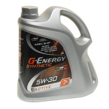2 499 р. Масло моторное Synthetic Active SNCFA3B4 5W30 синт.4л G-ENERGY GAZPROMNEFT 0253142405  с доставкой в г. Майкоп. Увеличить фотографию 1