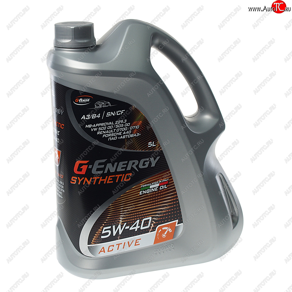 2 899 р. Масло моторное Synthetic Active SNCFA3B4 5W40 синт.5л G-ENERGY GAZPROMNEFT 0253142411  с доставкой в г. Майкоп