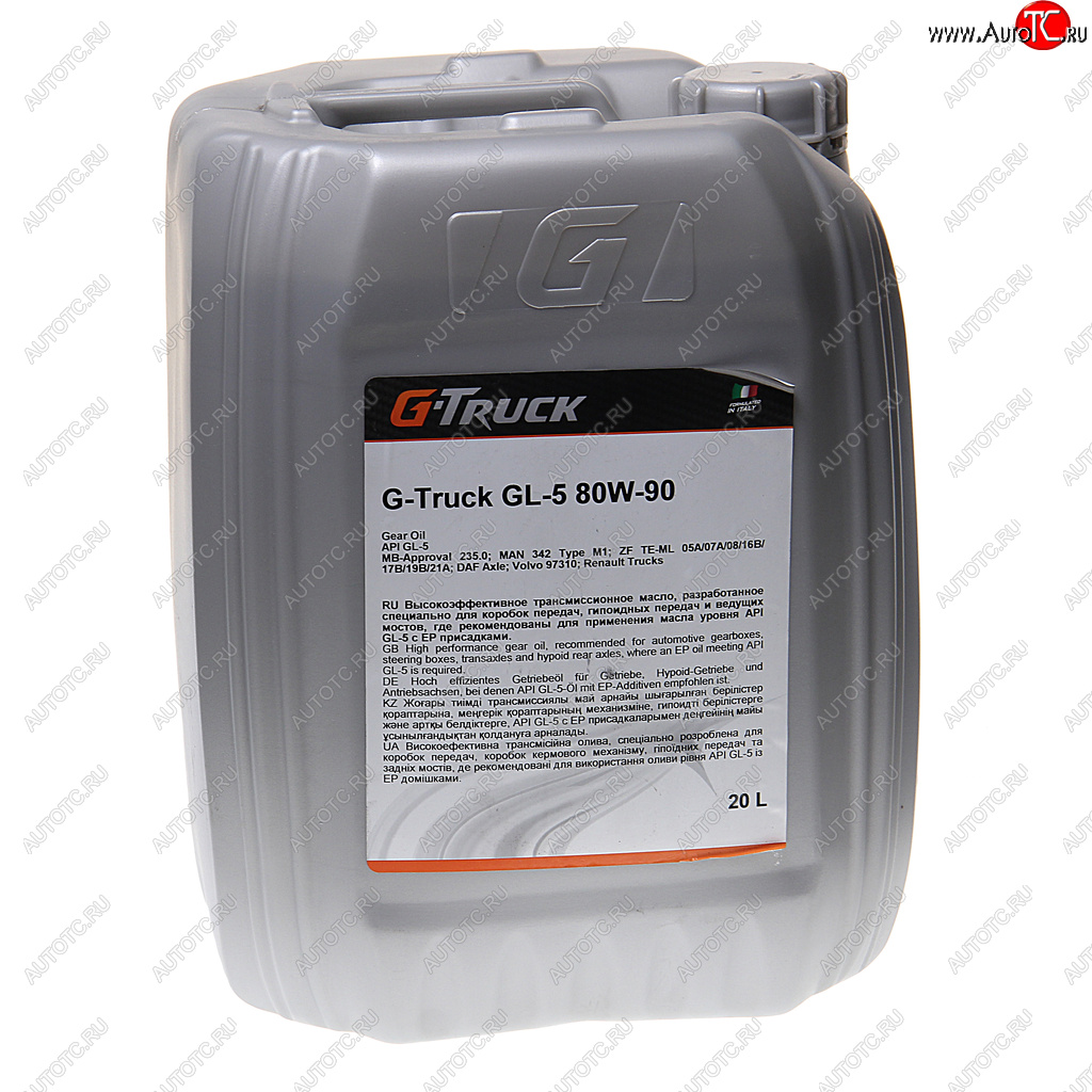 9 199 р. Масло трансмиссионное G-Truck GL-5 80W90 псин.20л G-ENERGY GAZPROMNEFT 0253640025  с доставкой в г. Майкоп