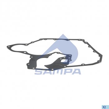 849 р. Прокладка MAN L2000,TGL,TGM дв.D0834,0836 крышки двигателя передней SAMPA SAMPA 025.458  с доставкой в г. Майкоп. Увеличить фотографию 1