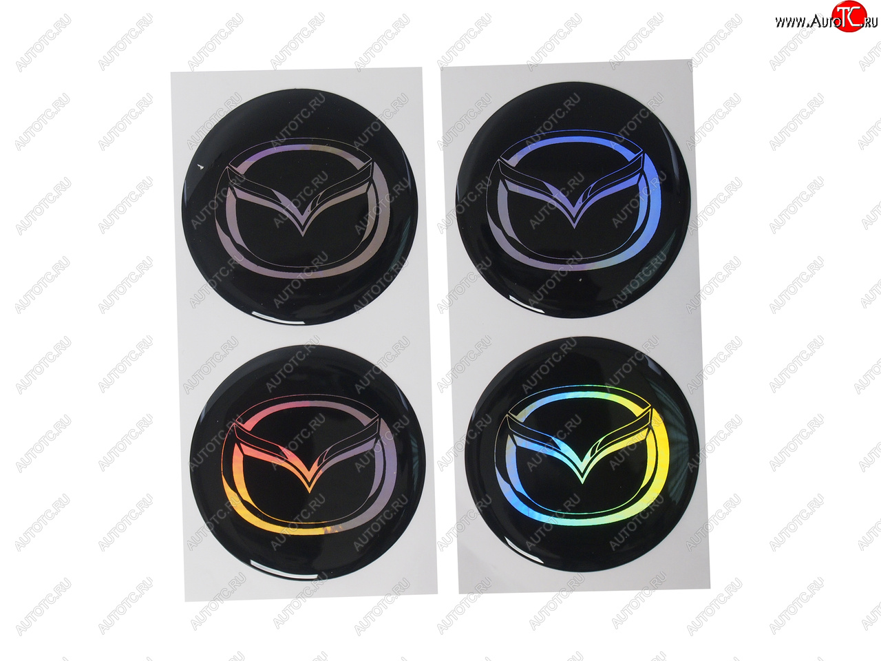 268 р. Эмблема диска колесного MAZDA (6см) комплект 4шт. AUTOSTICKERS 02567  с доставкой в г. Майкоп
