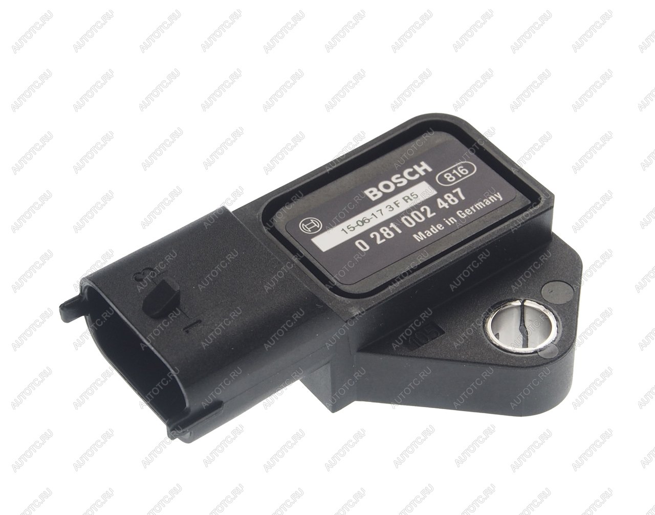 7 249 р. Датчик абсолютного давления воздуха OPEL Astra G (03-09),Corsa C (03-06) BOSCH BOSCH 0281002487  с доставкой в г. Майкоп