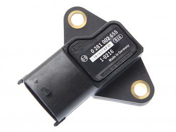 4 949 р. Датчик давления MAN TGA,TGL,TGX наддува (необходим переходник F00C3G1902) BOSCH BOSCH 0281002655  с доставкой в г. Майкоп. Увеличить фотографию 1