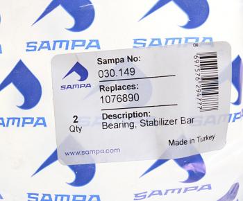 245 р. Втулка стабилизатора VOLVO FH12,16 переднего (40x88x56мм) SAMPA SAMPA 030.149  с доставкой в г. Майкоп. Увеличить фотографию 2