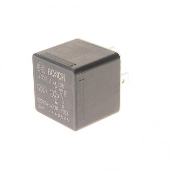 659 р. Реле (24V 30A) 5 контактов с сопротивлением BOSCH BOSCH 0332209206  с доставкой в г. Майкоп. Увеличить фотографию 1